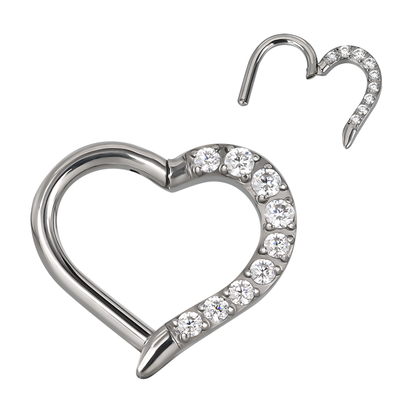 Clicker heart cz plus