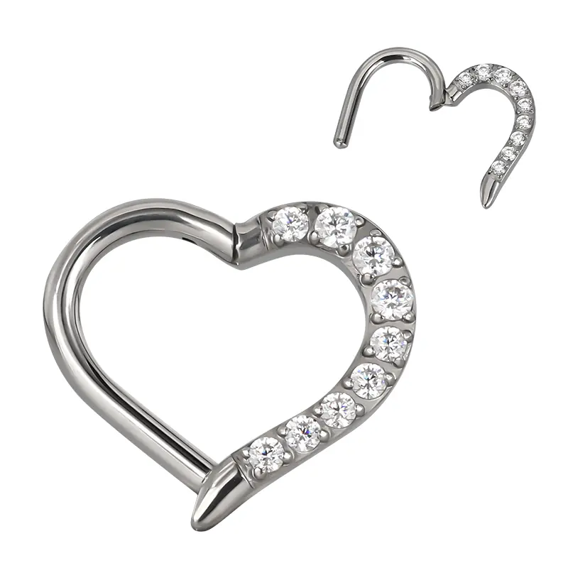 Clicker heart cz plus