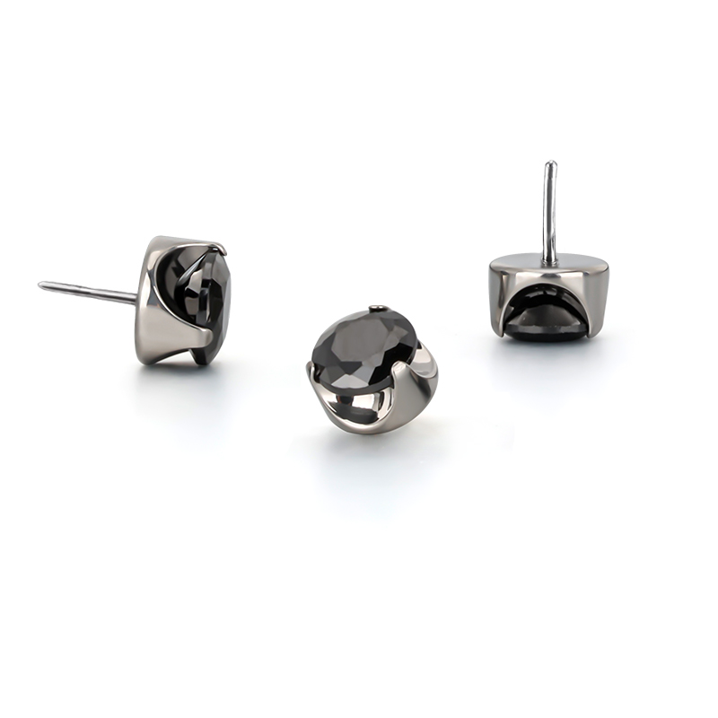Labret flatback black push in