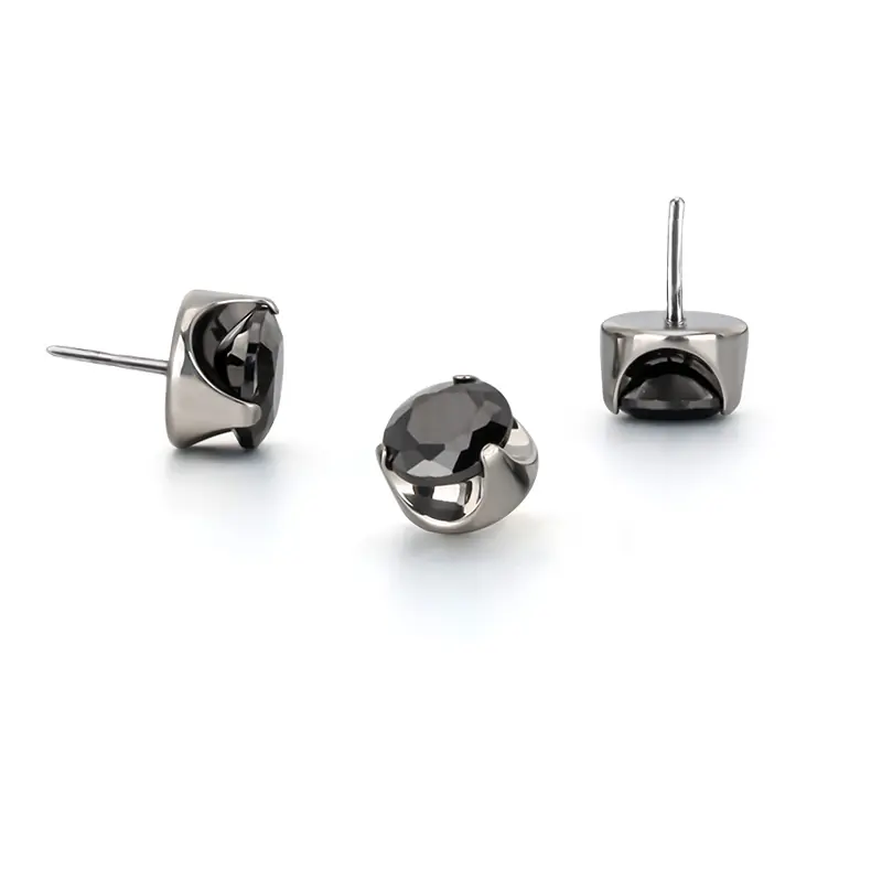 Labret flatback black push in