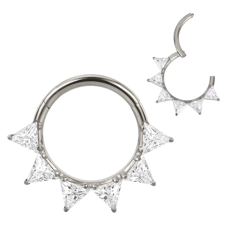 Clicker con zirconias triangulares