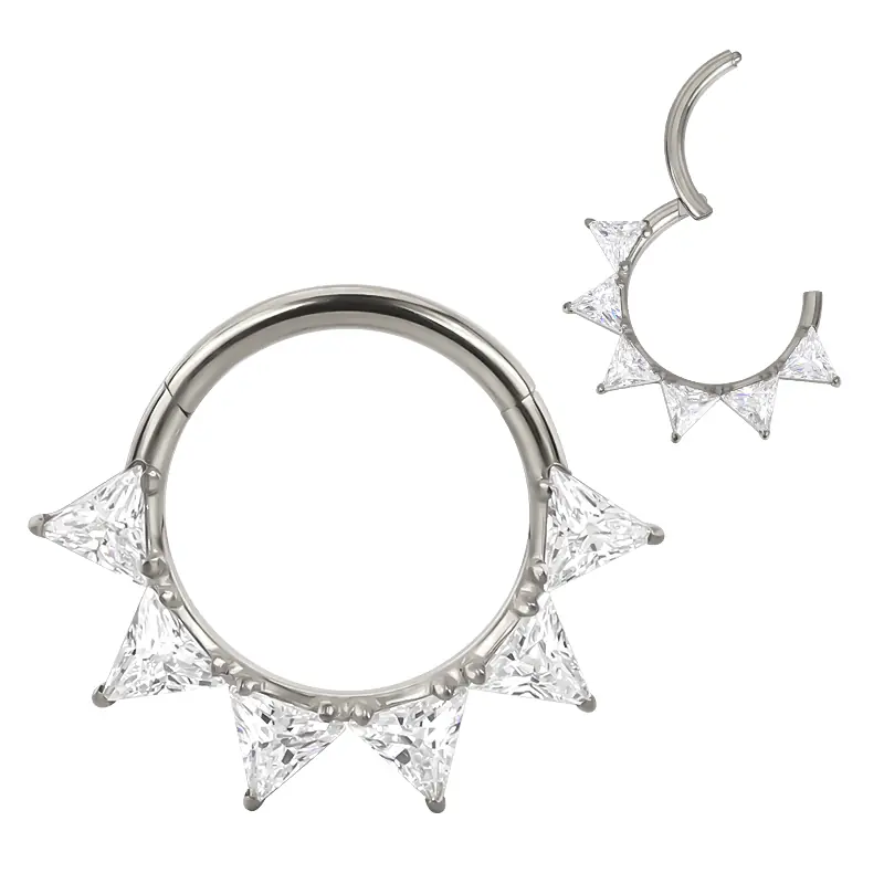Clicker con zirconias triangulares