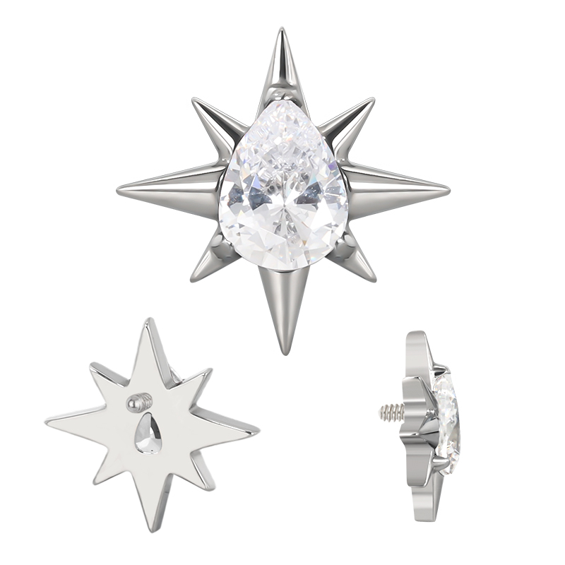 Top teardrop cz spike