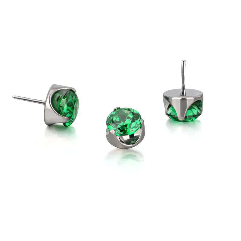 Labret flatback green push in