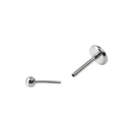 Labret ball push in