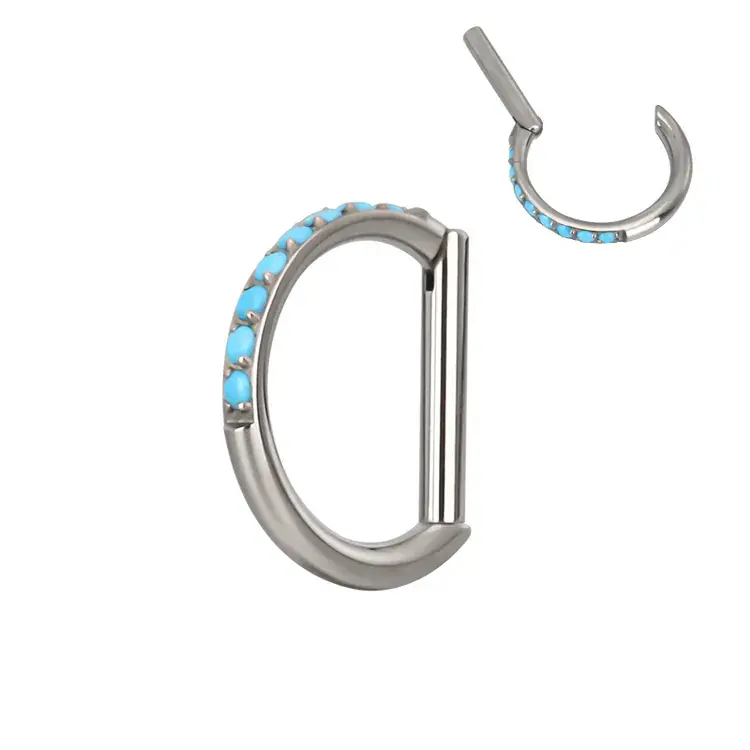 D ring clicker turquoise