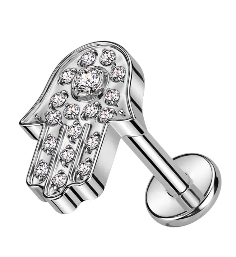 Labret Hamsa cz