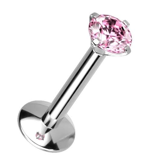 Labret zirconia pink