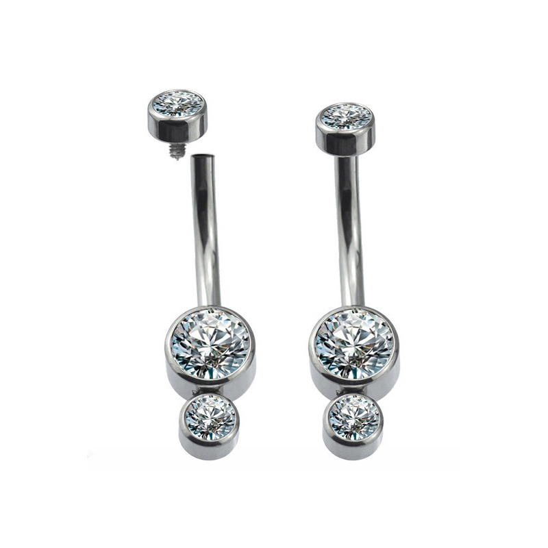 Navel triple crystal