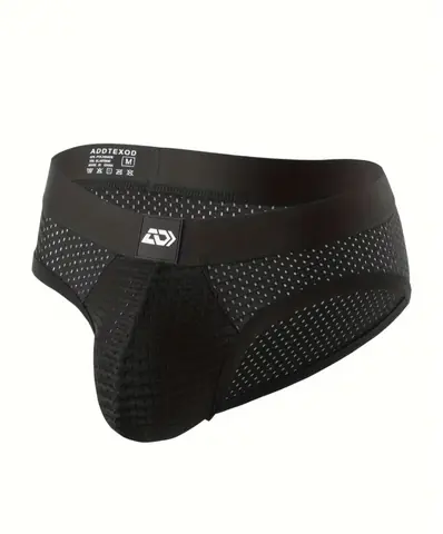 SLIP MASCULINO DE MALLA TRASPIRABLE NEGRO