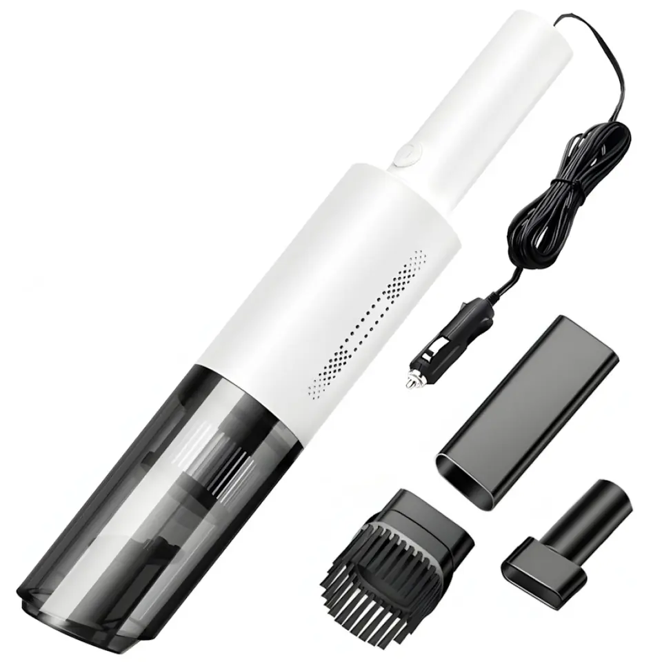 ASPIRADORA PORTATIL MANO CON CABLE 3 METROS 12V 120W PARA AUTO 3 PUNTEROS