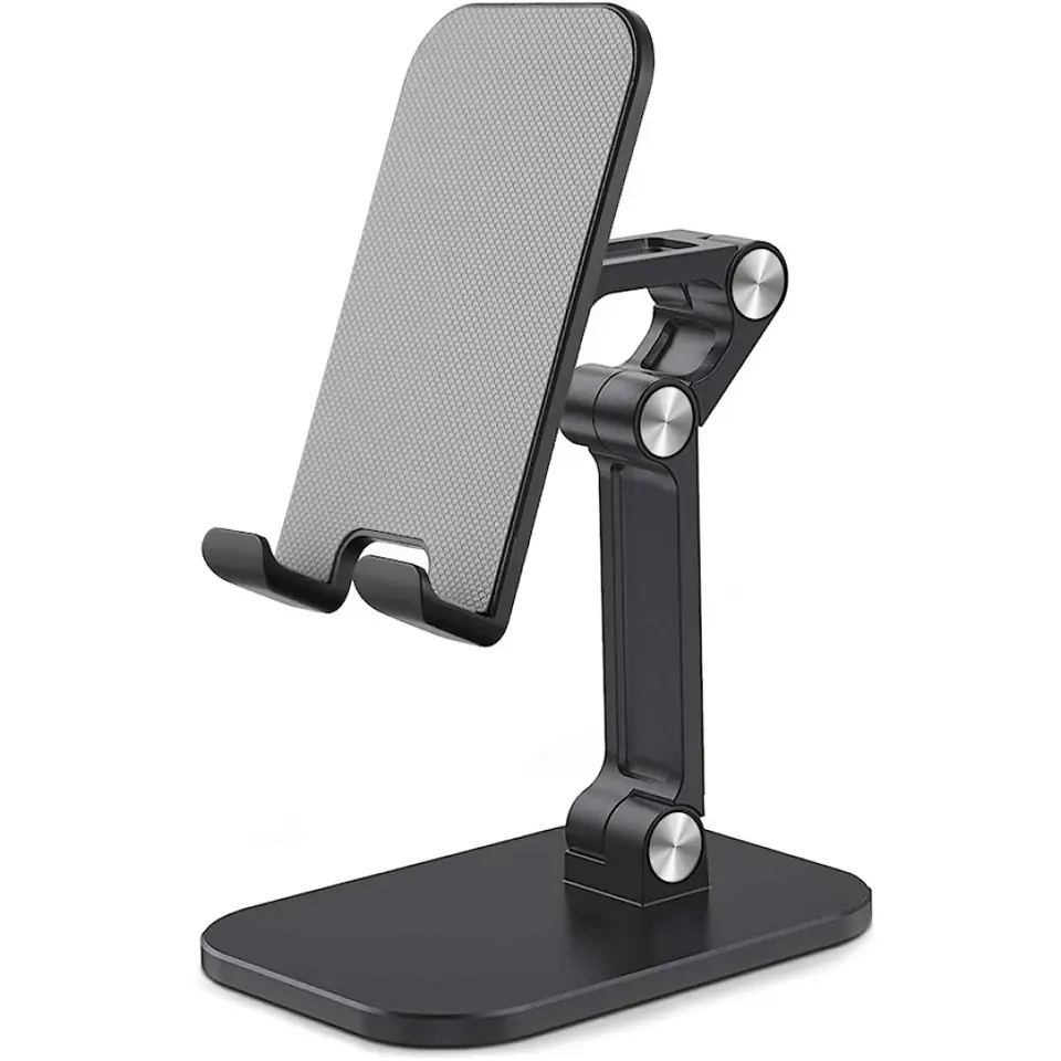 SOPORTE PLASTICO PLEGABLE TABLET O CELULAR PARA ESCRITORIO MESA IPAD CASA O TRABAJO