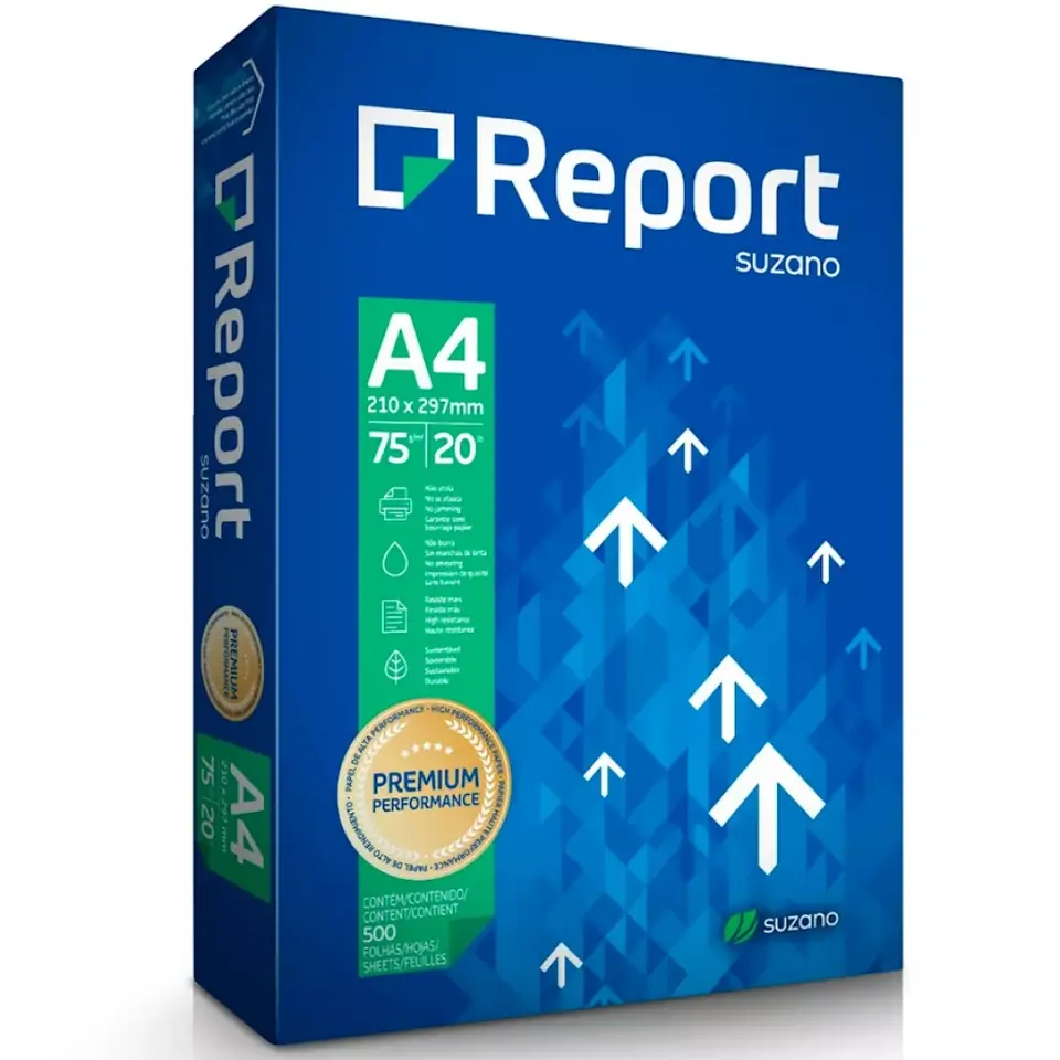 BLOCK O RESMA DE 500 HOJAS DE PAPEL A4 REPORT PREMIUM 75G