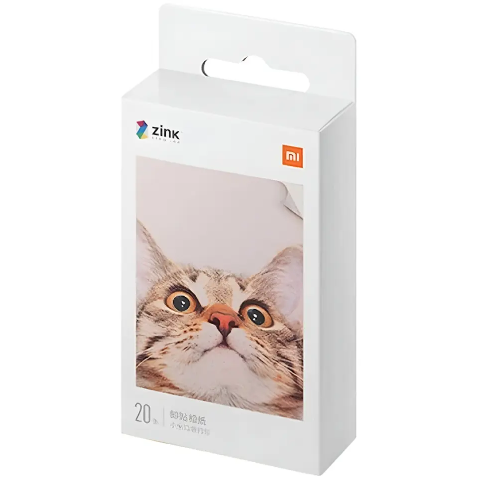 PAPEL FOTOGRAFICO 2 X 3 PULGADAS BRILLANTE ZINK X 20 HOJAS XIAOMI MI PORTABLE PRINTER PAPER
