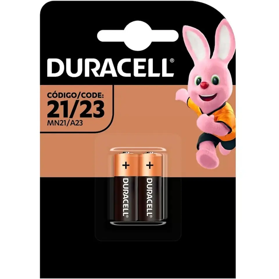PACK X2 PILAS ALCALINA DURACELL MN21 A23 23A LR23 12V V23GA E23A 8LR932 CONTROLES TIMBRES ETC