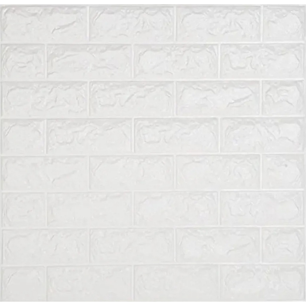 PACK X10 PLACA PANEL BLANCA REVESTIMIENTO PARED AUTOADHESIVA 70X77CM