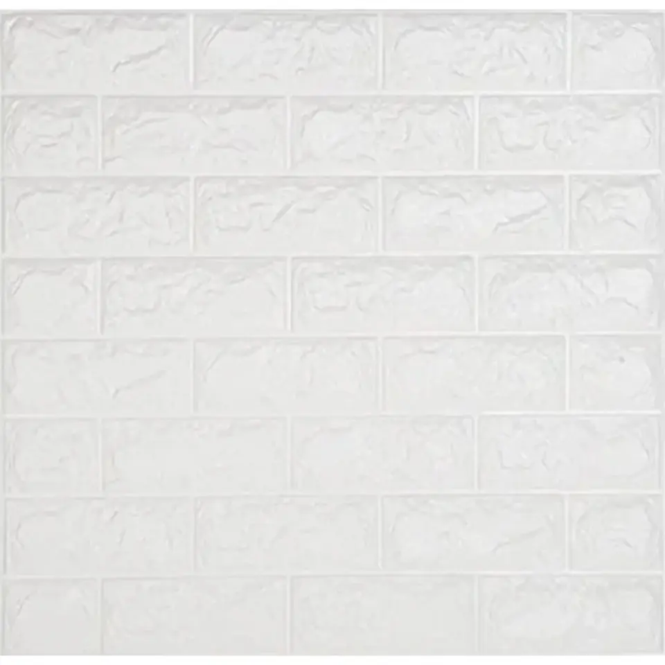 PACK X10 PLACA PANEL BLANCA REVESTIMIENTO PARED AUTOADHESIVA 70X77CM