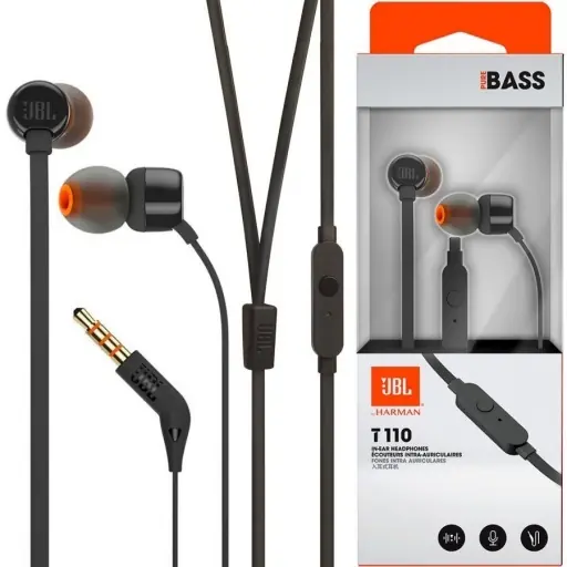 AURICULARES JBL HARMAN T110 CON CABLE Y PLUG JACK 3.5
