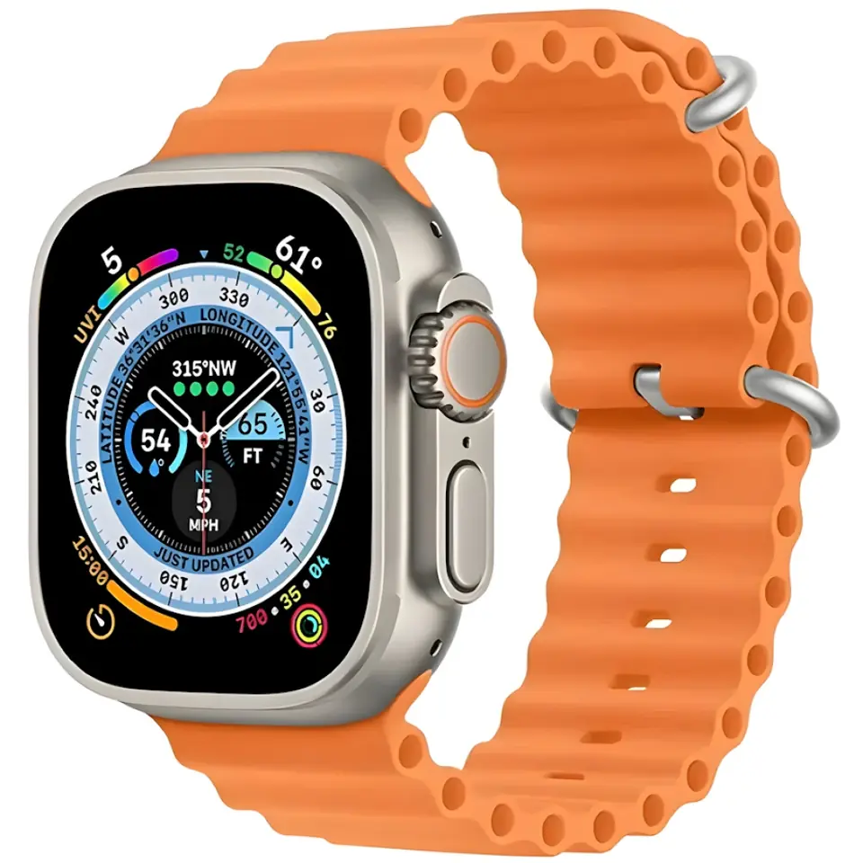 RELOJ INTELIGENTE SMART WATCH ULTRA 2 HK PREMIUM DEPORTES PULSASIONES ACTIVIDAD FONDOS VQ-SM06