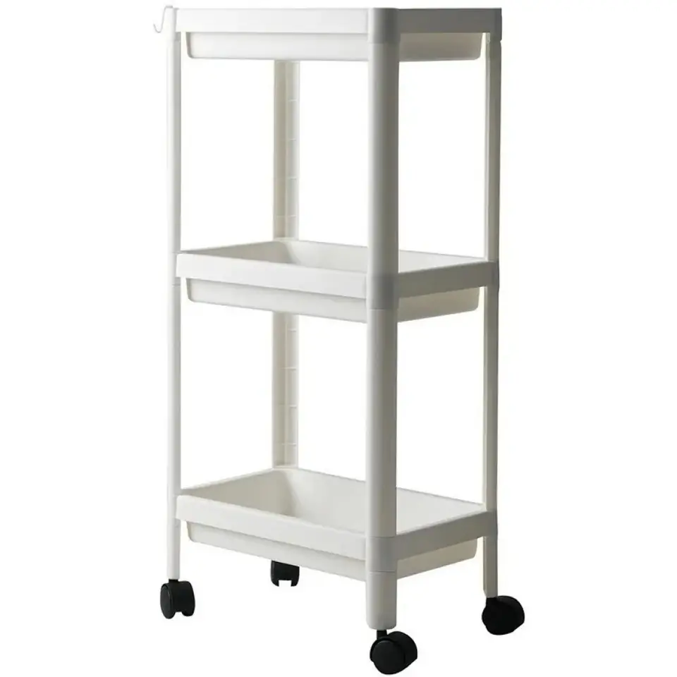 CARRO ORGANIZADOR MULTIUSO 3 ESTANTES CON RUEDAS PARA BAÑO O COCINA