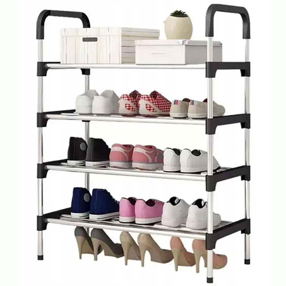 ORGANIZADOR PARA CALZADO 4 NIVELES ESTANTES RACK PARA ZAPATOS O ZAPATERA 4 ESTANTES