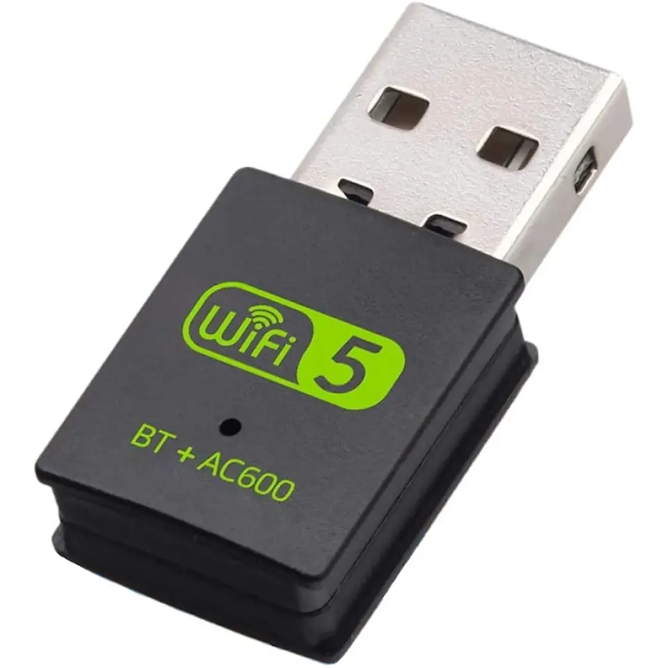 ADAPTADOR USB WIFI + BLUETOOTH 5.0 INALAMBRICO WI-FI 5 2.4GHZ/5GHZ + BT