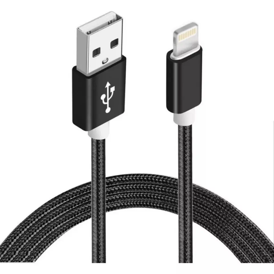 Cable Lightning Acordonado 1.5m Iphone Xs Xr X 8 7 6 5 Plus