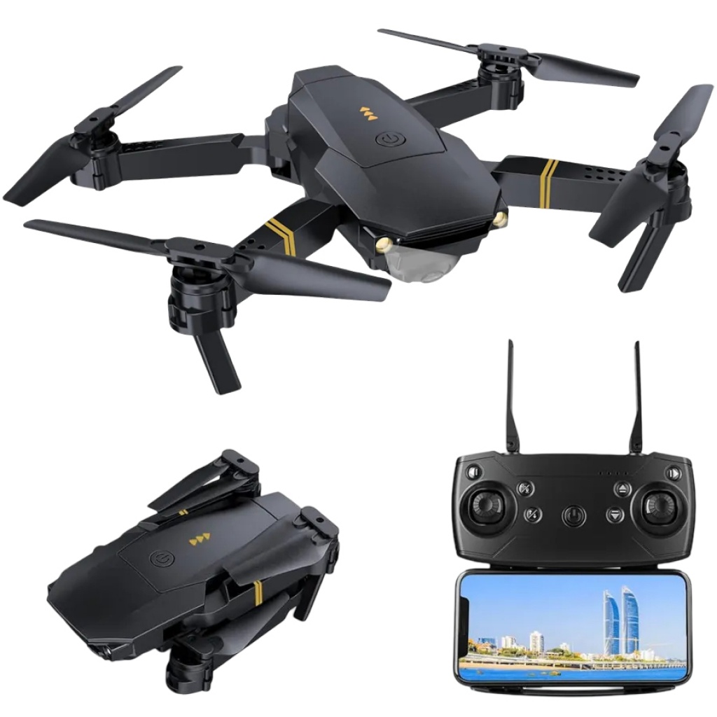 MINI DRONE 998 PRO CON CAMARA DOBLE CAMARA 4K CONTROL REMOTO 1 BATERIAS Y 4 HELICES DE REPUESTO