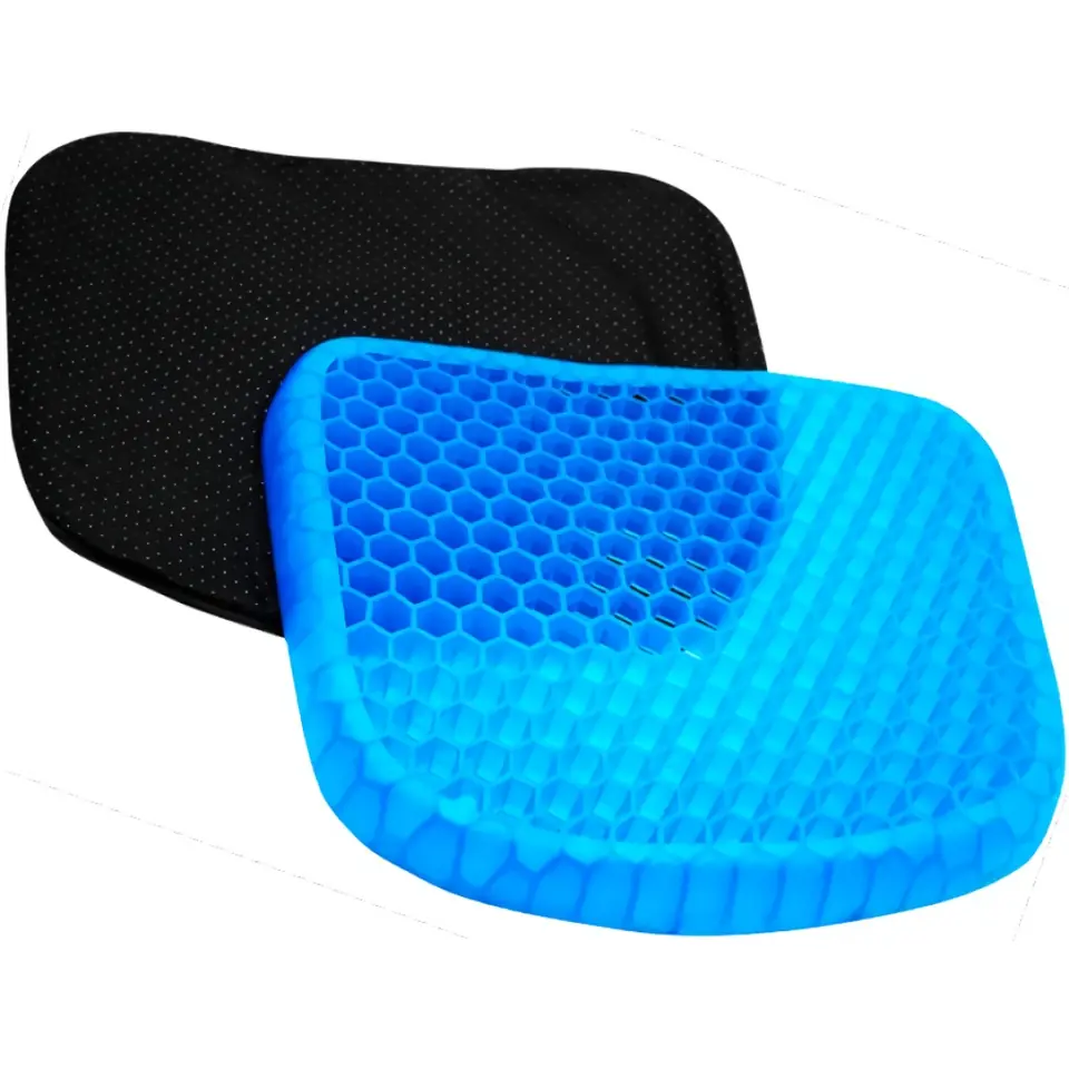 ALMOHADON ASIENTO ANTIDESLIZANTE DE GEL EGG SITTER CON FUNDA COJIN IDEAL SILLA AUTO