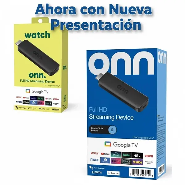 Onn TV Box HD Streaming Google TV Full HD - Black