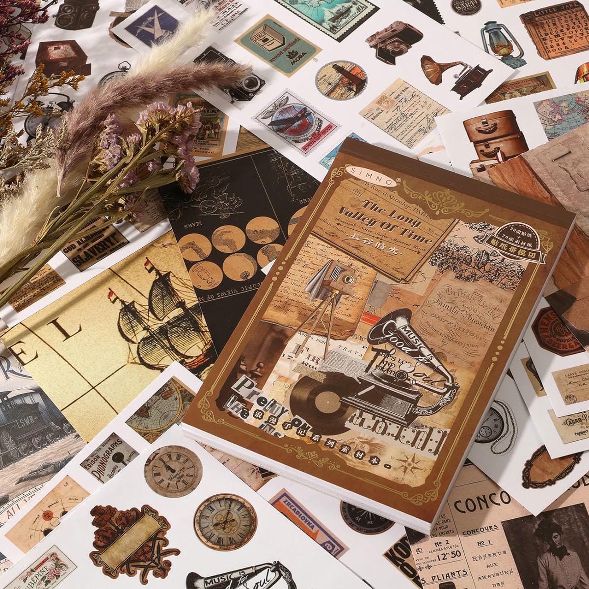 Libro de Stickers 50 hojas - Vintage Valle del Tiempo