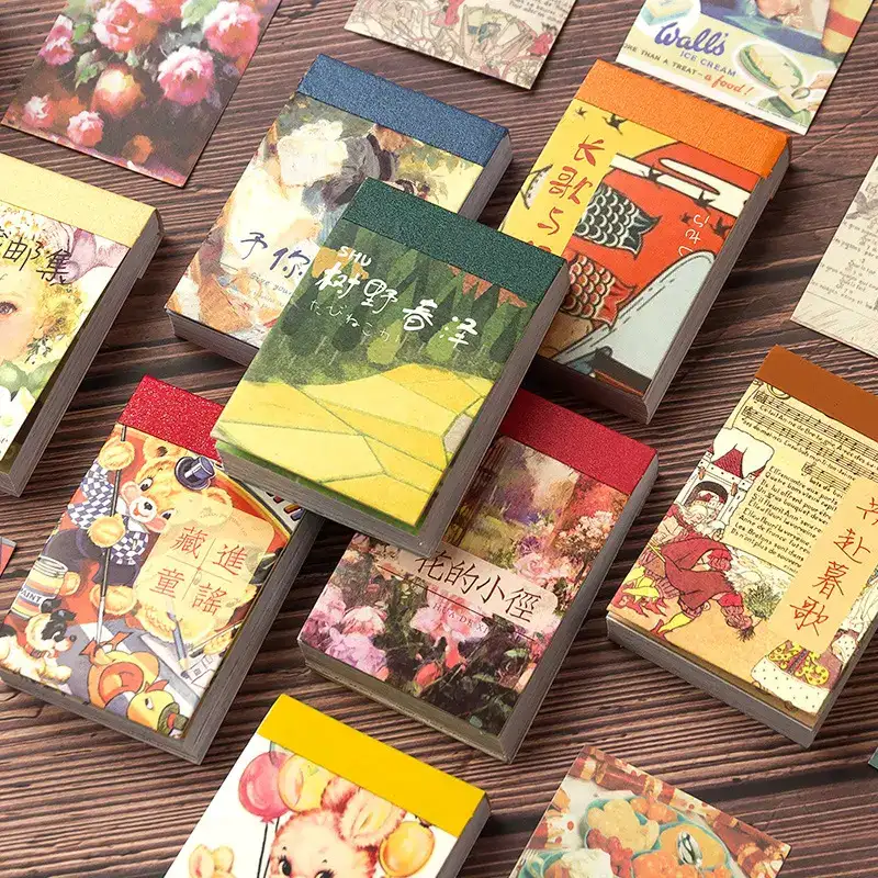 Librillo de stickers retro
