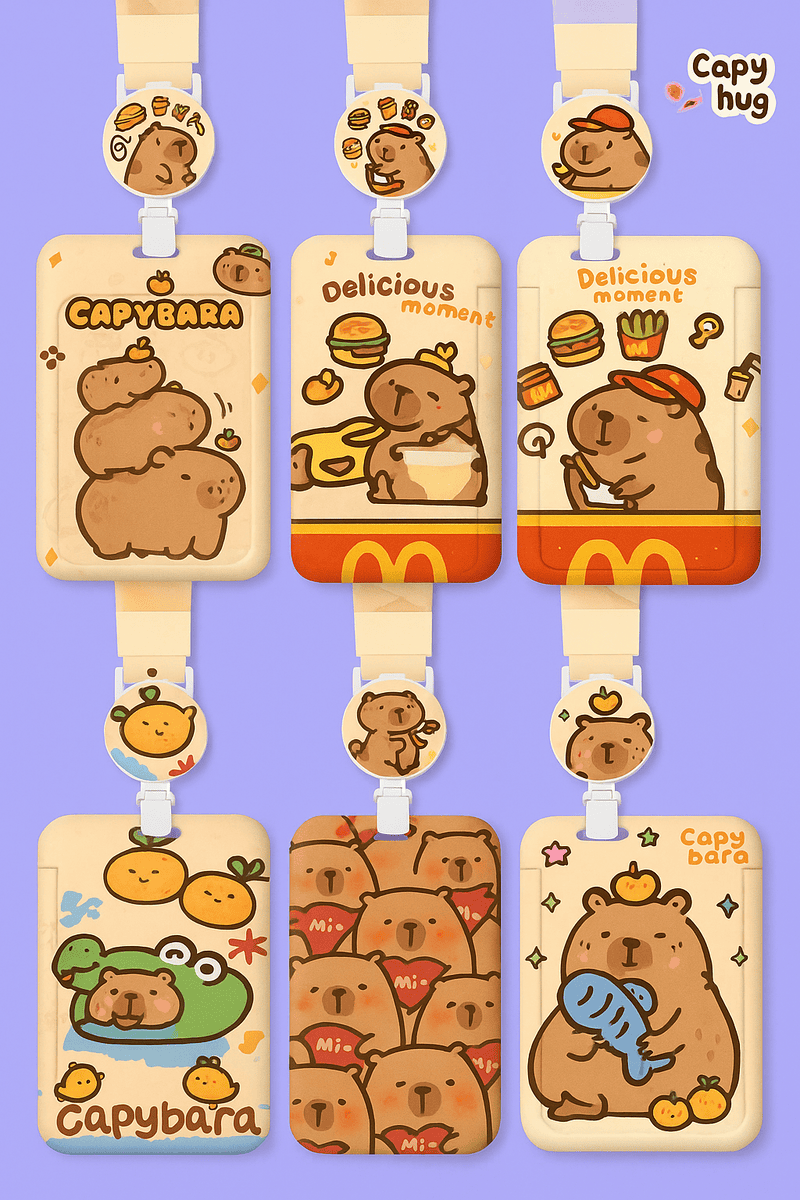 PORTA TARJETA STM CREDENCIAL IDENTIFICACION - CAPIBARA 8 DISEÑOS
