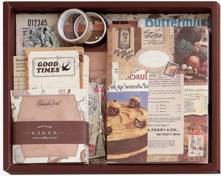 Set Anotaciones y Scrapbooking "Cocoa"
