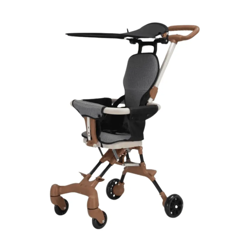 Coche Silla de Paseo Infantil Plegable Chocolate