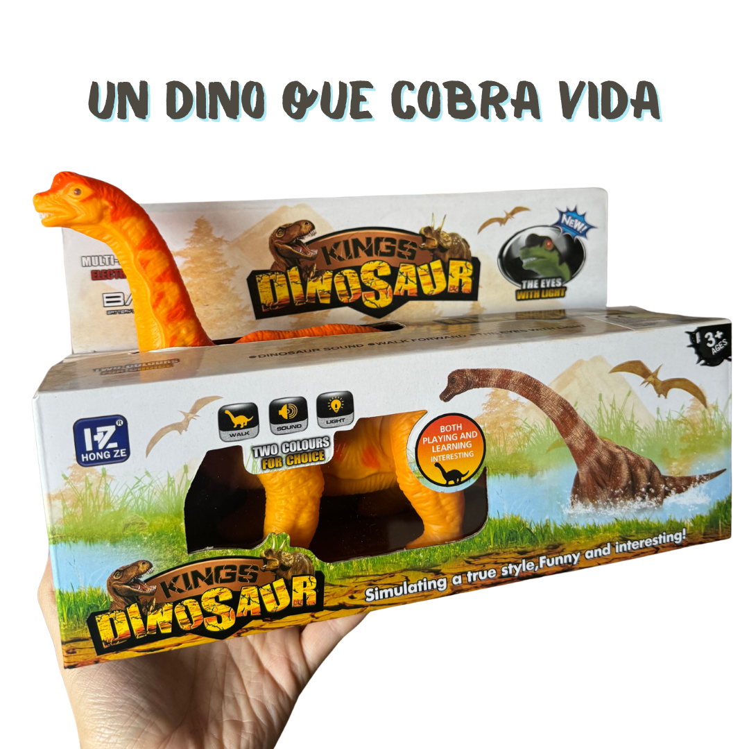 Dinosaurio con luces y sonido.