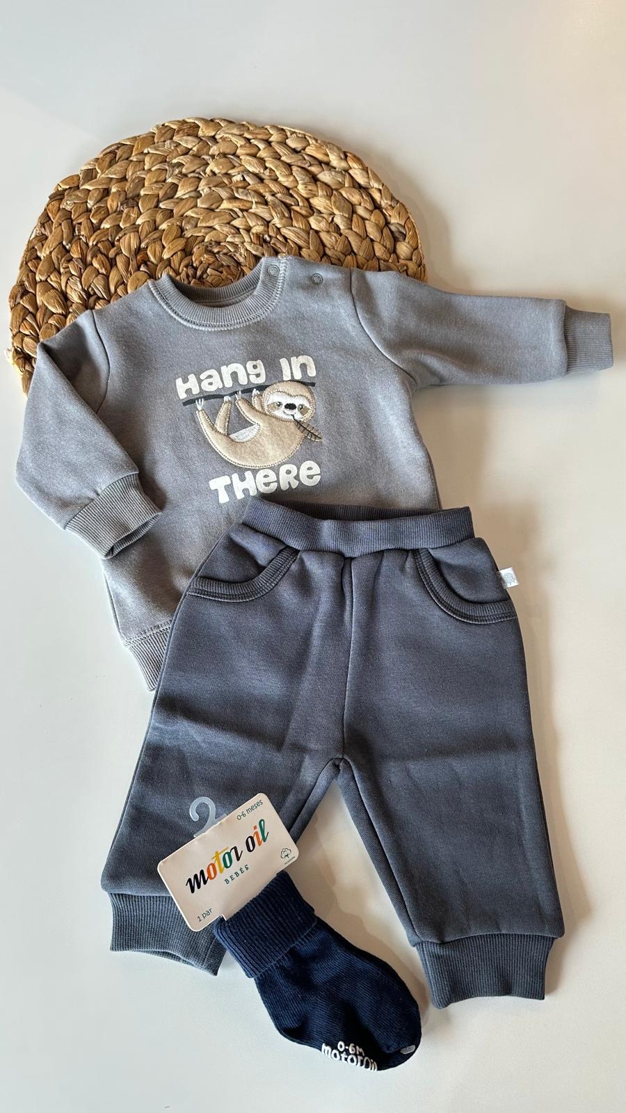 Conjunto de algodón Perezoso bebé