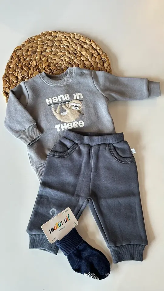 Conjunto de algodón Perezoso bebé
