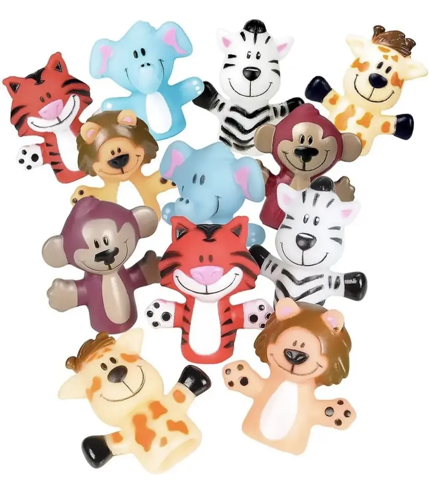 Marionetas de dedo animales.