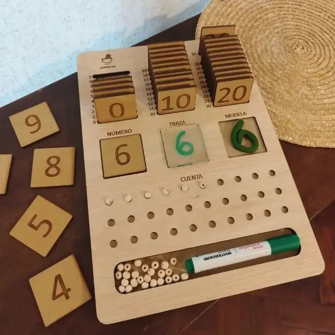 Bandeja de numeración y conteo