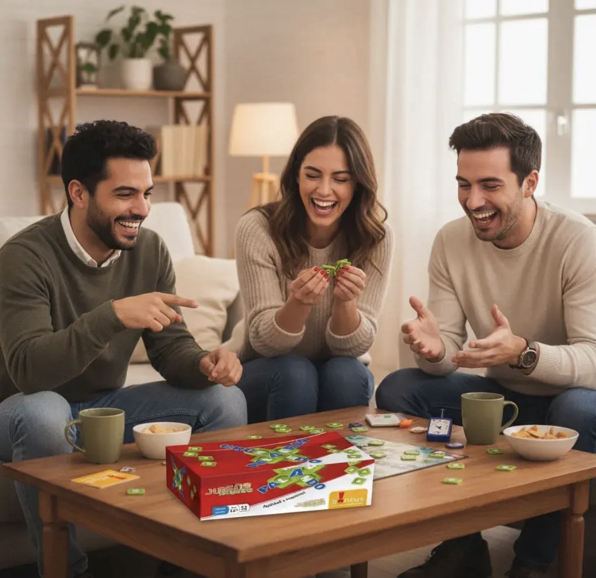 Cruzando palabras juego de mesa.