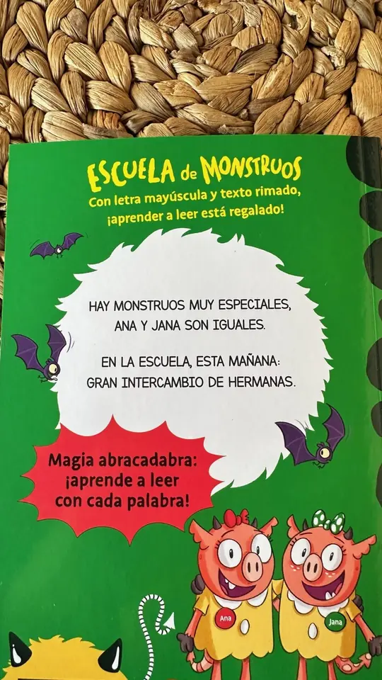 Aprende a leer en la escuela de monstruos. “Las iguales son especiales”