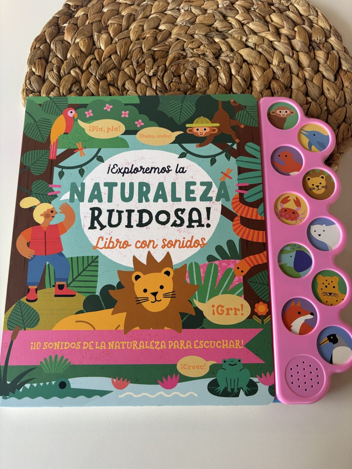 ¡Exploremos la Naturaleza ruidosa! Libro con sonidos