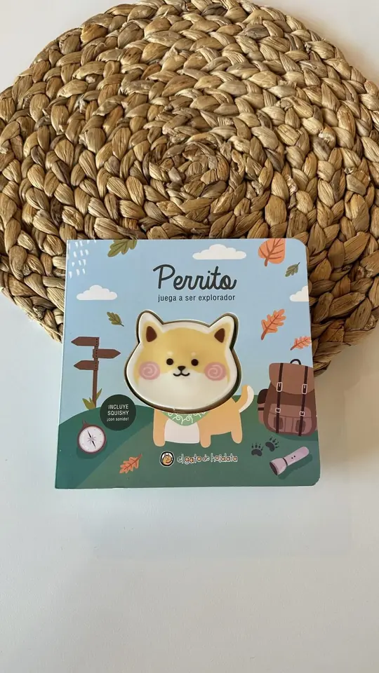 Perrito juega a ser explorador