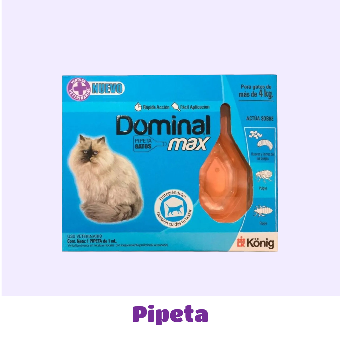 PIPETA GATO +4 KG DOMINAL