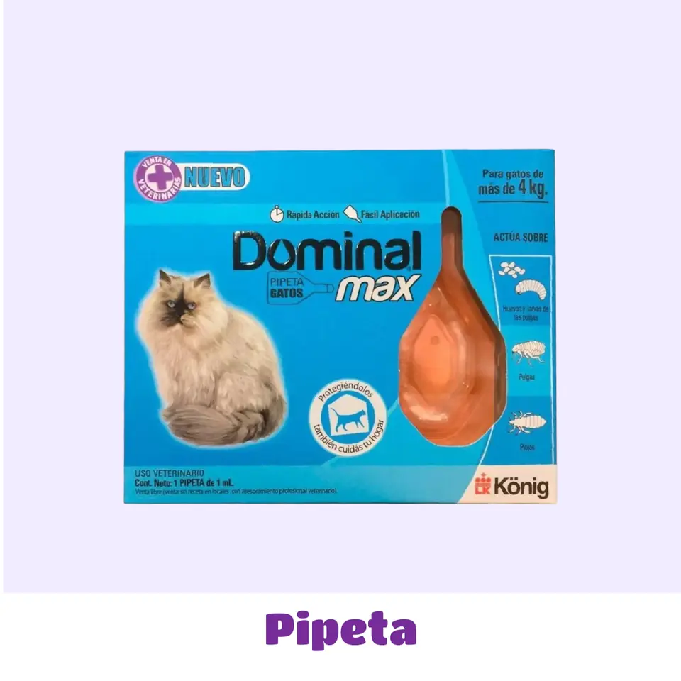PIPETA GATO +4 KG DOMINAL