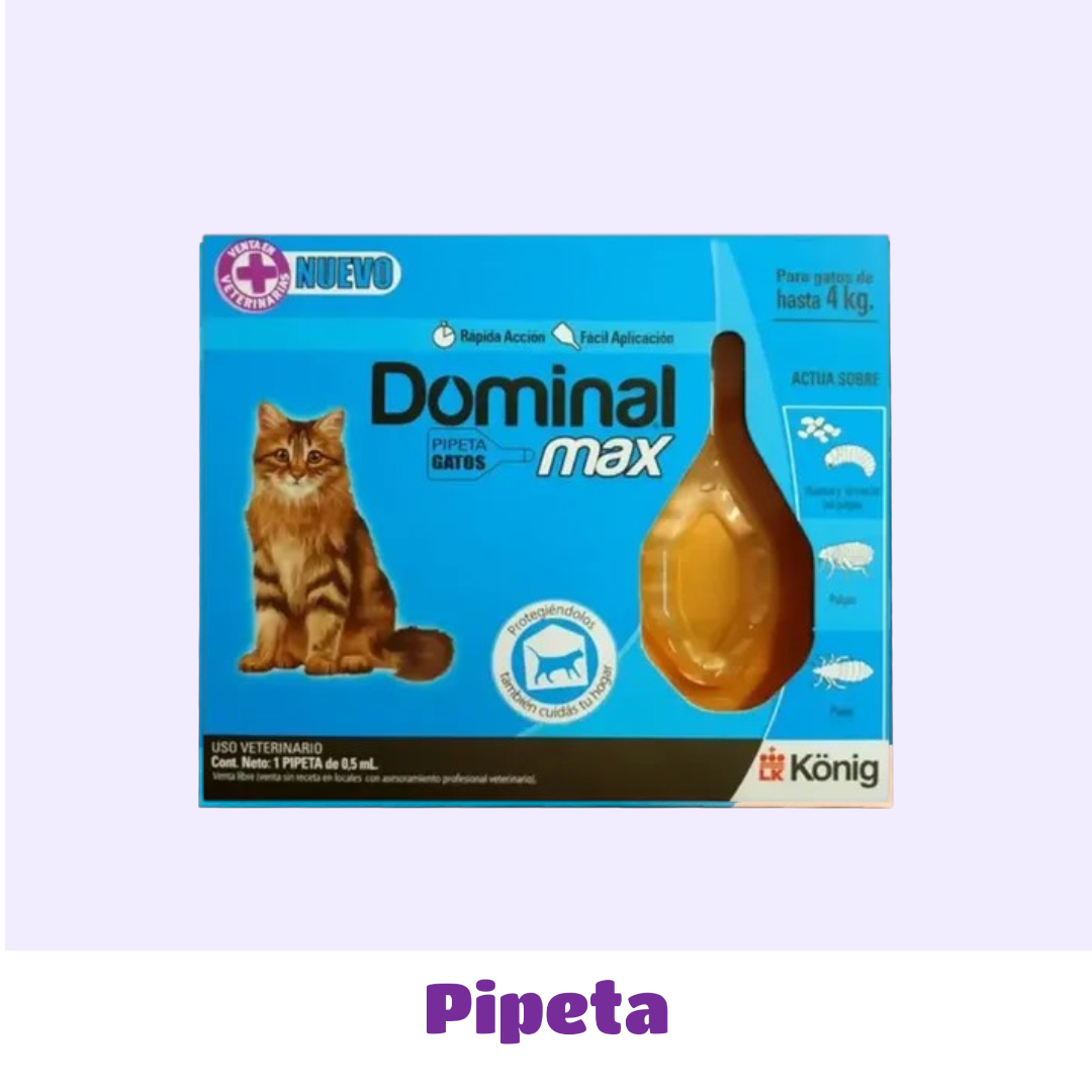 PIPETA GATO HASTA 4 KG DOMINAL