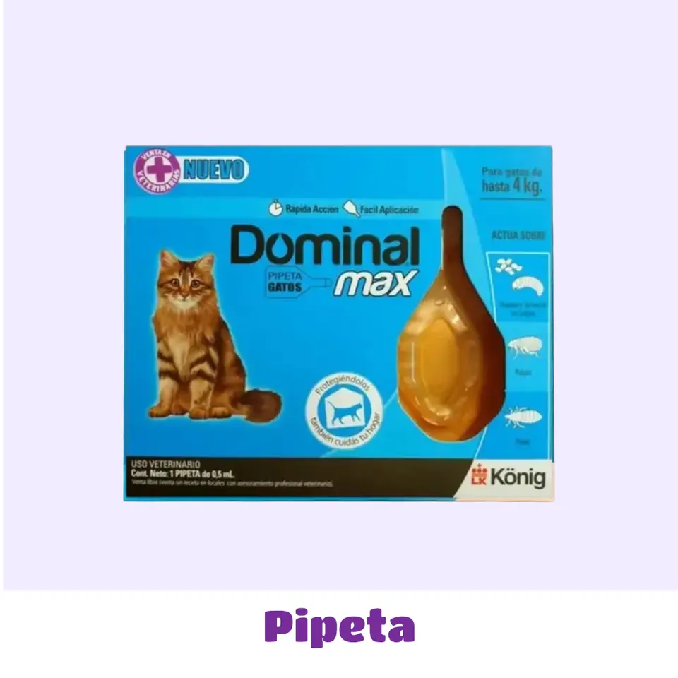PIPETA GATO HASTA 4 KG DOMINAL