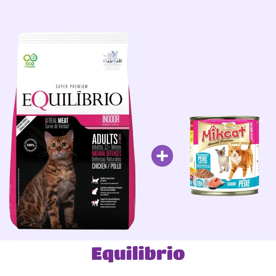 EQUILIBRIO GATO 8,25 KG + SNACK DE 🎁