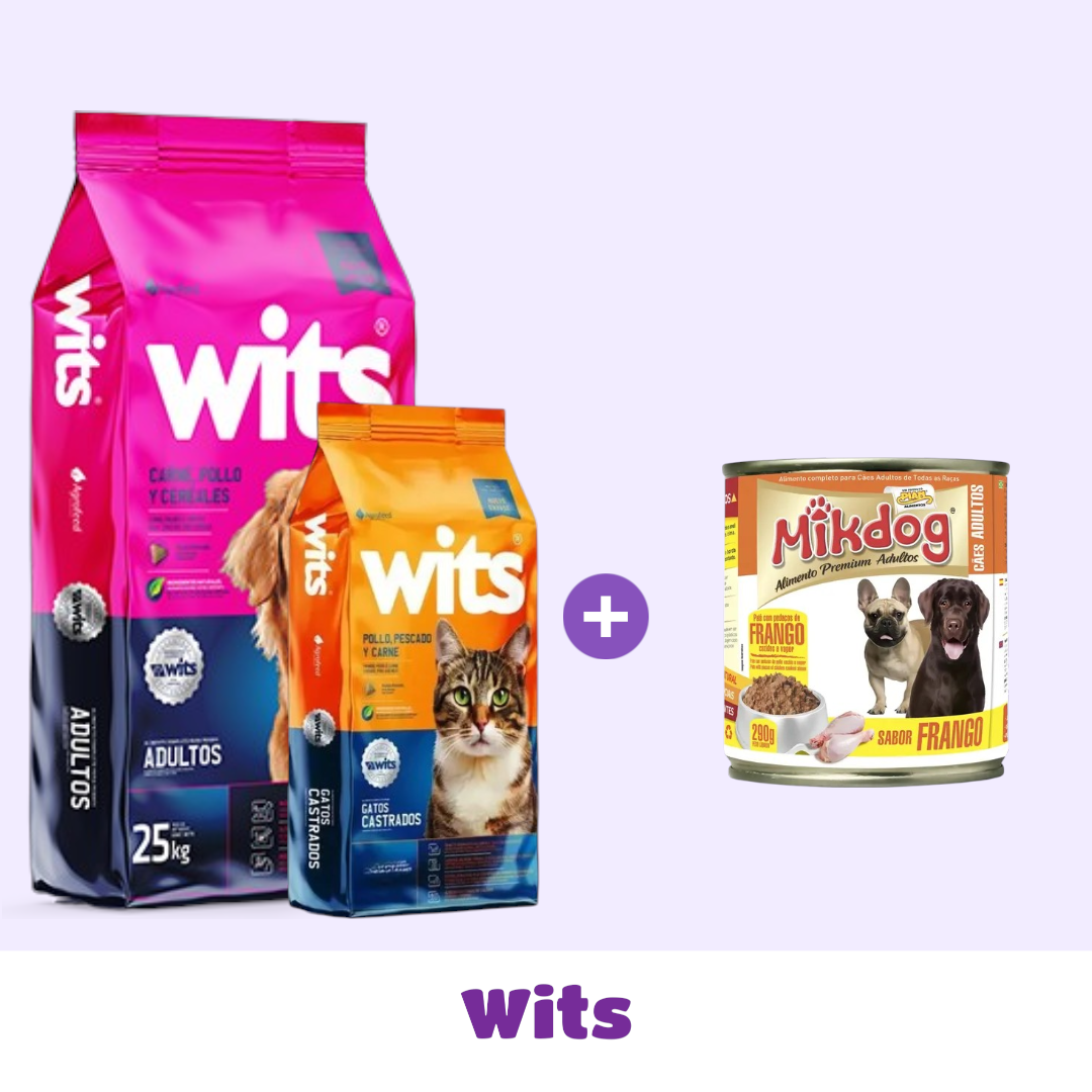 WITS PERRO 25 KG + GATO CAST. 8 KG